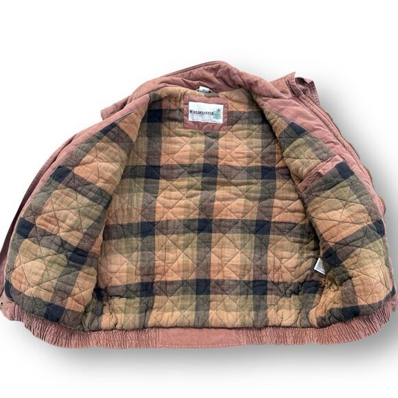 Vintage Fieldmaster Flannel Lined Quilted Rust Vest Men’s XL Outdoor Chore Denim - Picture 3 of 10